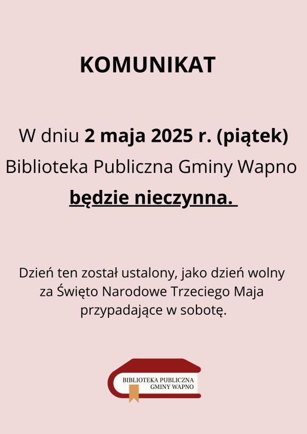 Zdjęcie Komunikat 2 maja 2025