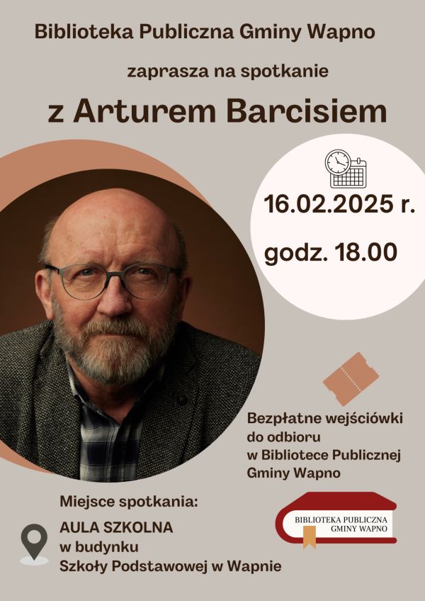 Zdjęcie Zapraszamy - spotkanie Artur Barciś
