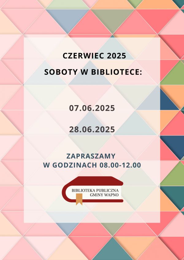Zdjęcie Soboty w Bibliotece - czerwiec 2025