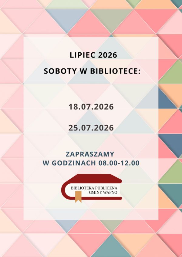 Zdjęcie Soboty w Bibliotece - lipiec 2026