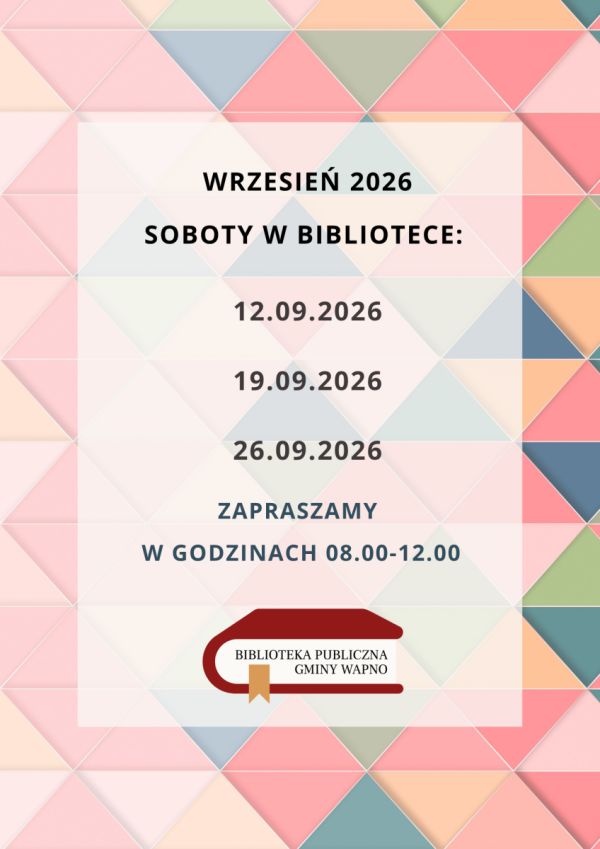 Zdjęcie Soboty w Bibliotece - wrzesień 2026