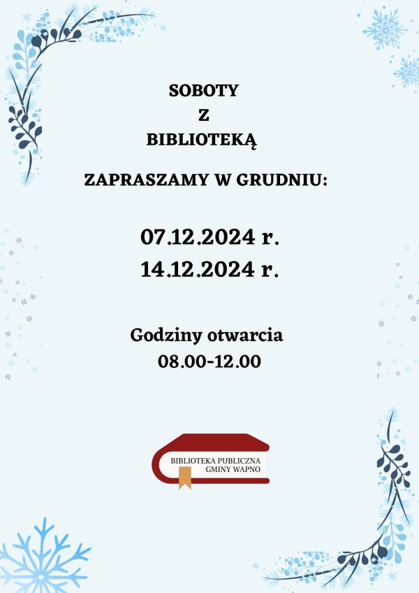 Zdjęcie Soboty w Bibliotece - grudzień 2024