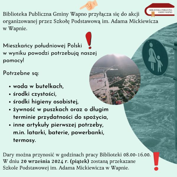 Zdjęcie Zbiórka dla powodzian